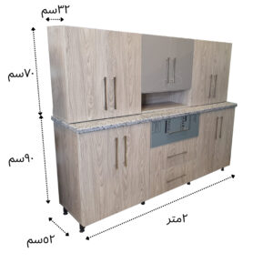 وحدة مطبخ 2متر 3 وحدة مطبخ 2متر