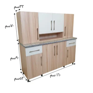 وحدة مطبخ 160 سم 3 وحدة مطبخ 160سم